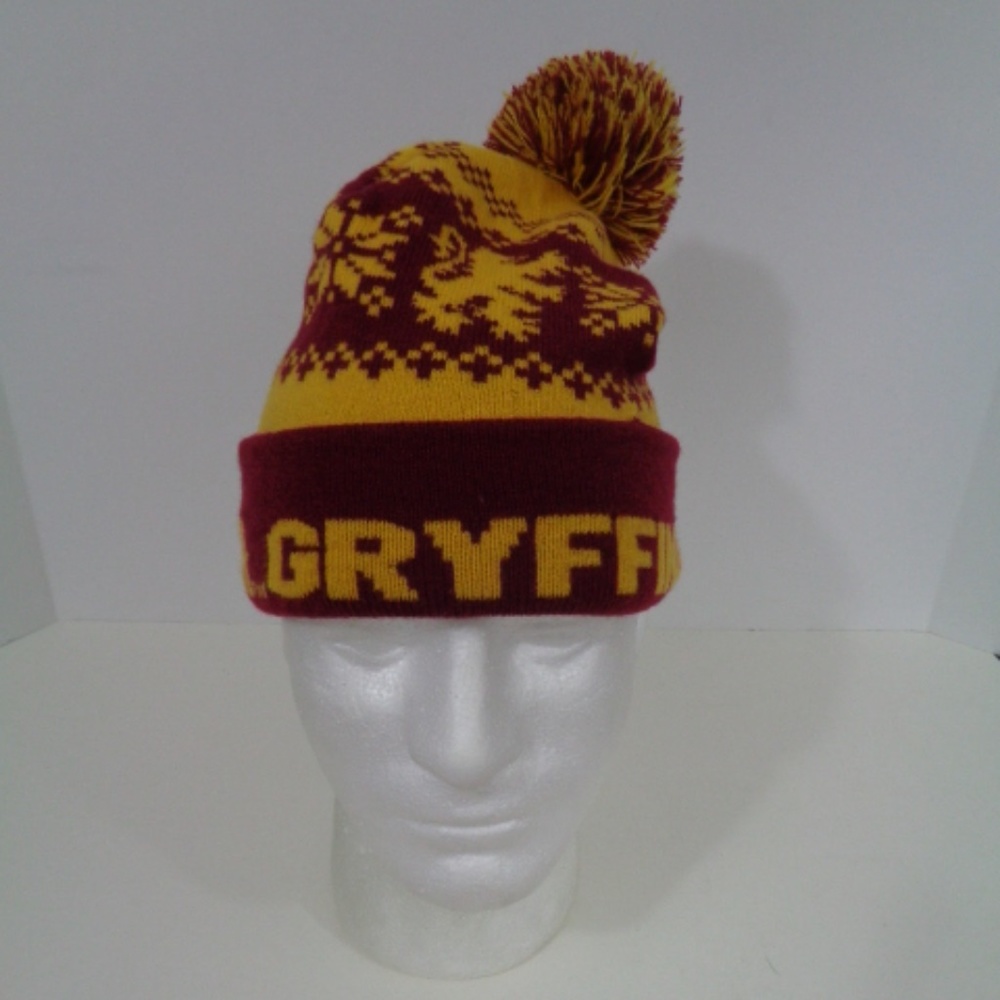 Harry Potter GRYFFINDORF Red Yellow Knit Cap OS